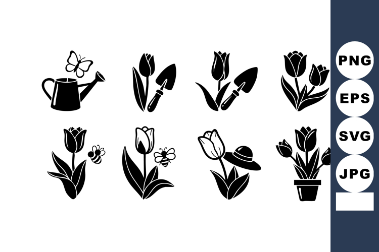 Flower Silhouette Image 14