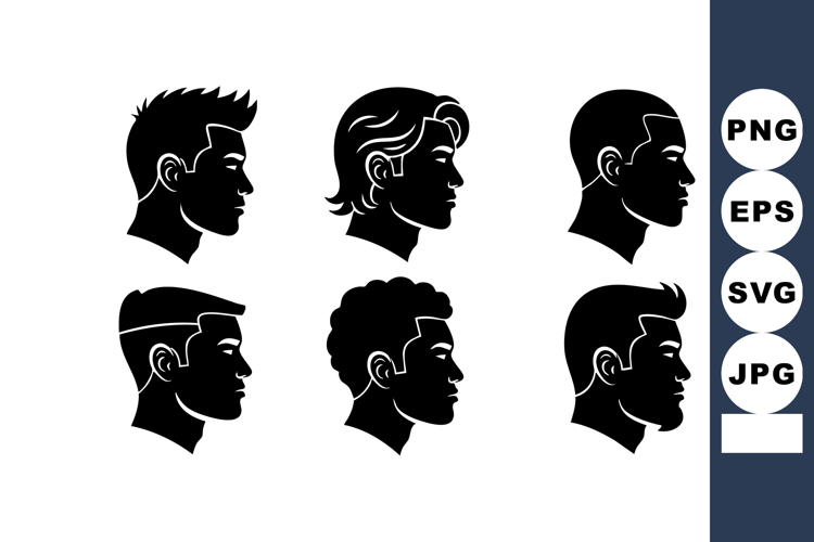 Male Head Silhouette Image 5