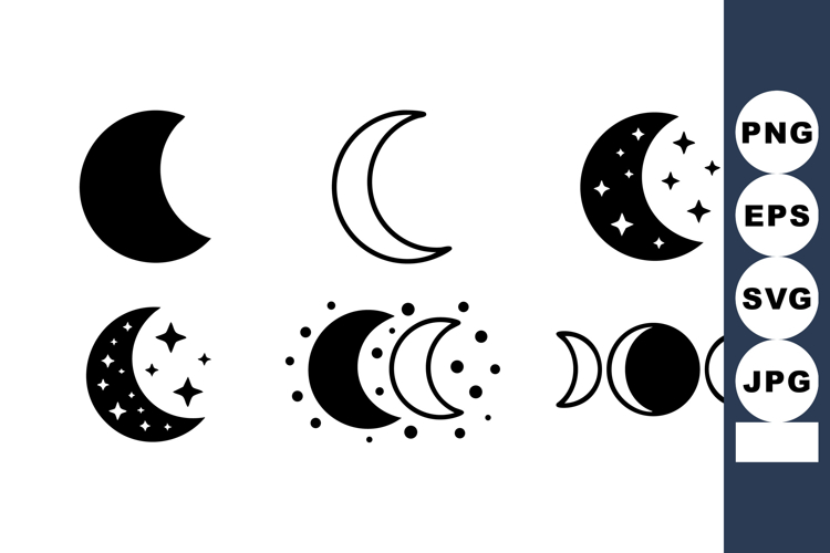 Moon Phases Vector Image 13