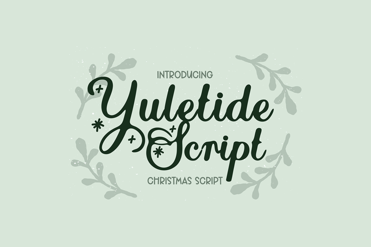 YULETIDE SCRIPT CHRISTMAS Cursive Font