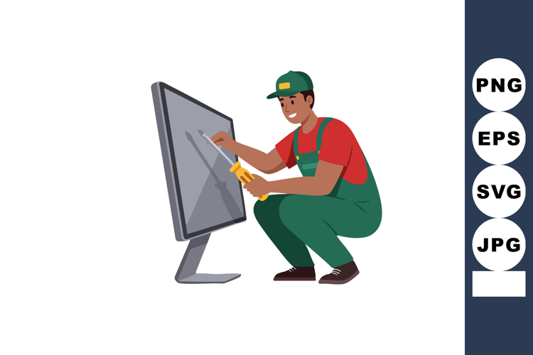 Computer Screen Clipart Image 8