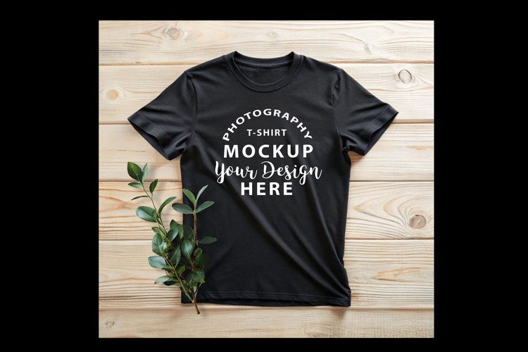 Bella Canvas t-shirt mock-up BLACK