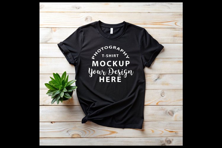 Bella Canvas t-shirt mock-up BLACK