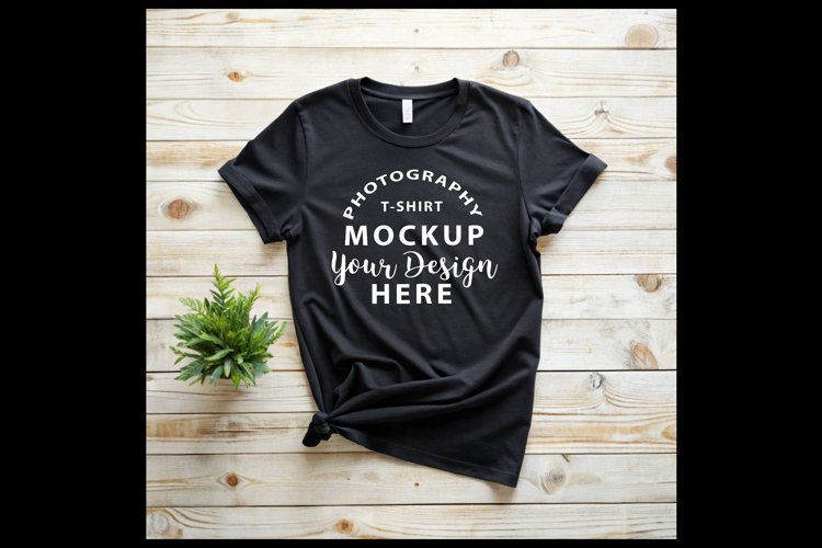 Black Tshirt Mockup