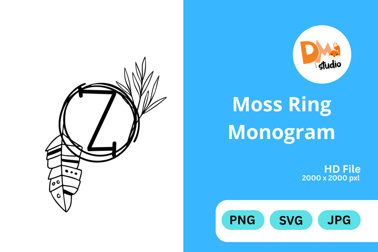 Moss Ring Monogram