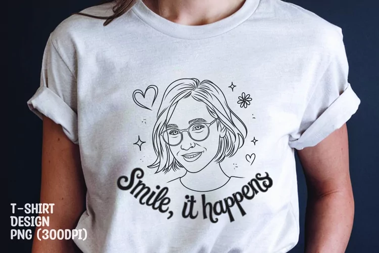 Girl face t-shirt sublimation png