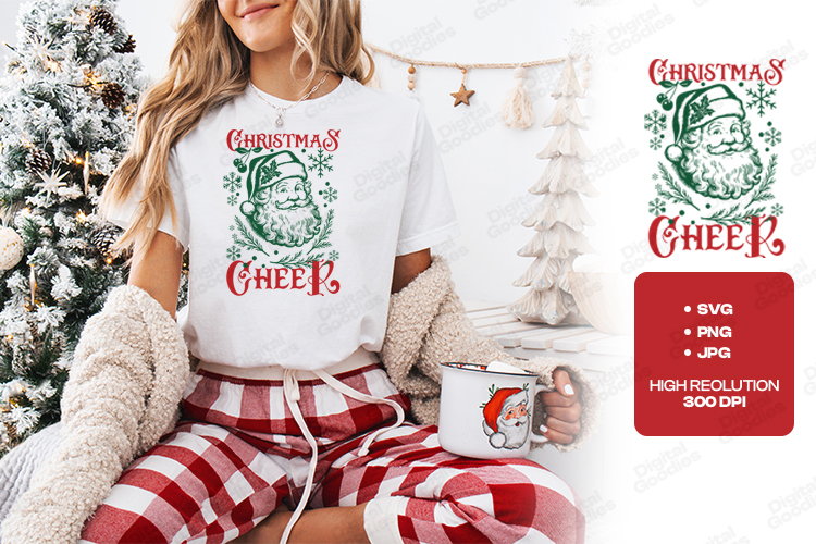 Christmas Cheer Santa Claus Shirt Design