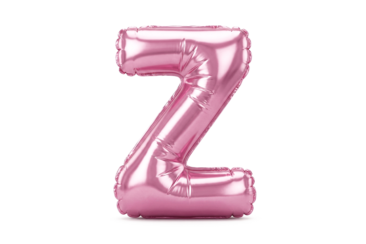 Pink Metallic Letter Z Foil Balloon Party Decoration