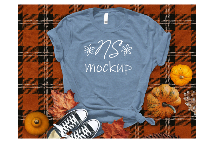 Bella Canvas 3001 T-shirt mockup color HEATHER SLATE