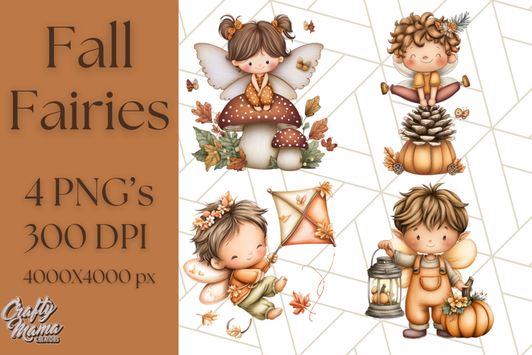 Fall Fairy Clipart PNG, Autumn Fairy People With Wings