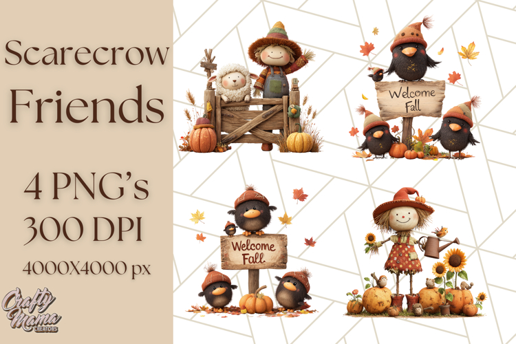 Cute Scarecrow Clipart Image 22