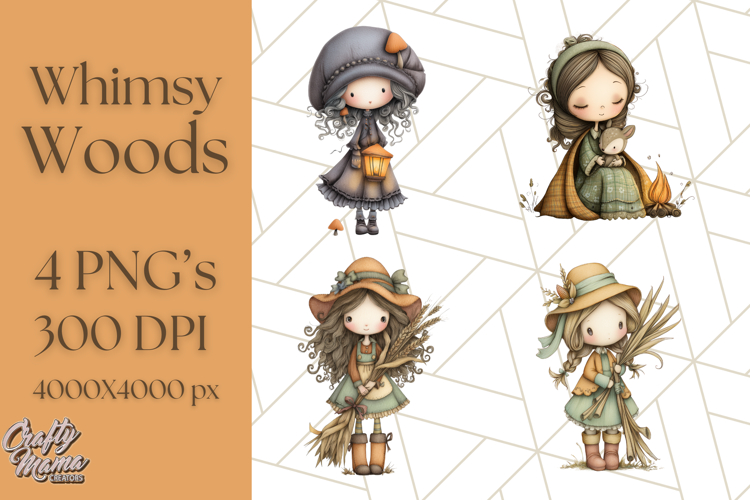 Whimsy Woods Harvest Festival Clipart PNG Files