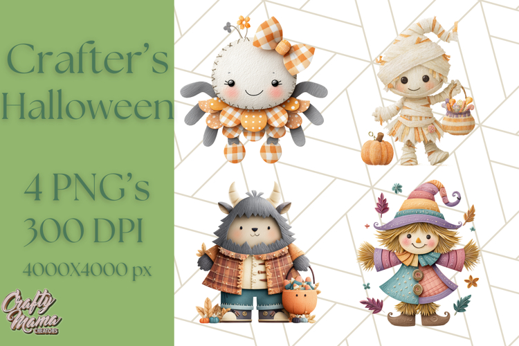 Kawaii Halloween Clipart Cute Kids and Candy Elements Png