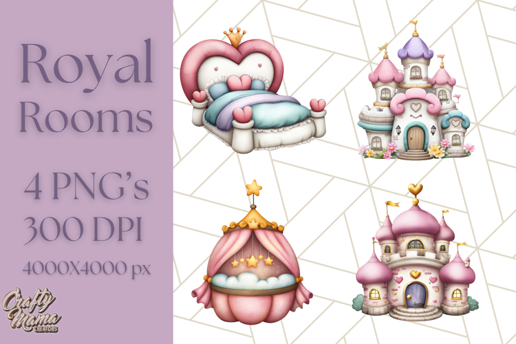 Princess Castle Room PNG Clipart for Royal Interiors   Scene