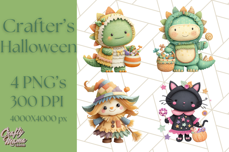 Kawaii Halloween Clipart Cute Kids and Candy Elements Png