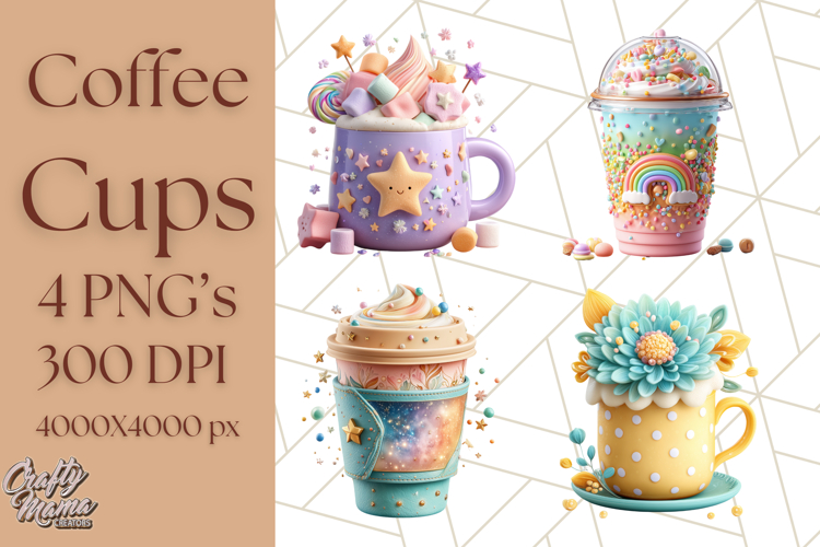 Cute Coffee Cup Clipart Image 13