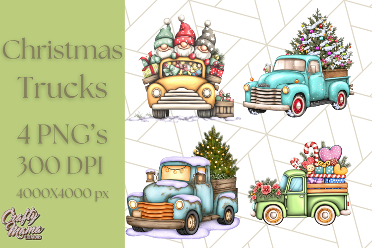 Vintage Truck Clipart Image 7