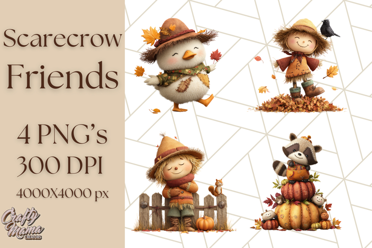 Scarecrow Festival Friends PNG Clipart