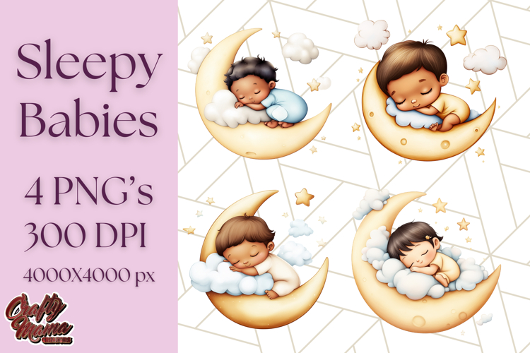 Cute Moon Clipart Image 6