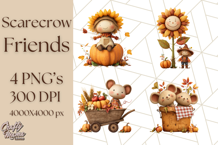 Cute Scarecrow Clipart Image 8