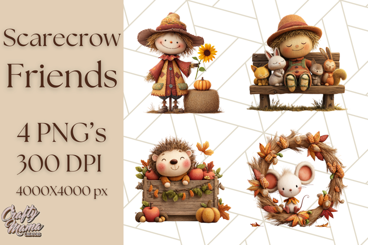 Cute Scarecrow Clipart Image 7