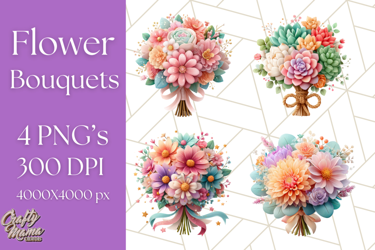Flower Bouquet Clipart Image 16