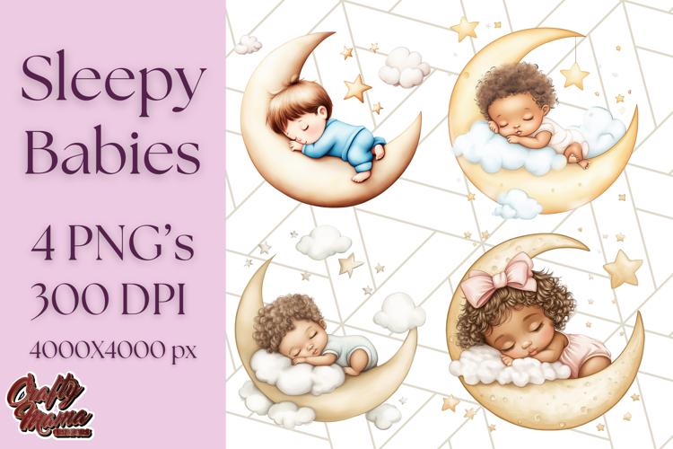 Cute Moon Clipart Image 2