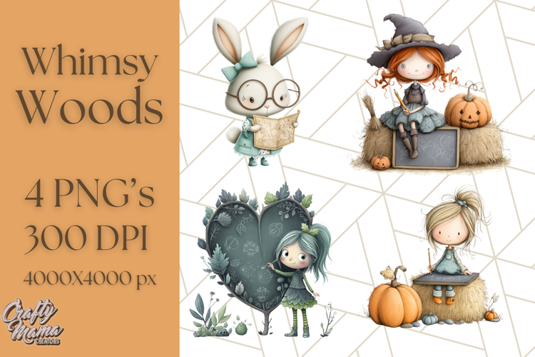 Whimsy Woods Harvest Festival Clipart PNG Files