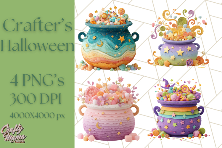 Kawaii Halloween Clipart Cute Kids and Candy Elements Png