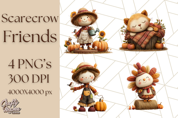 Cute Scarecrow Clipart Image 21