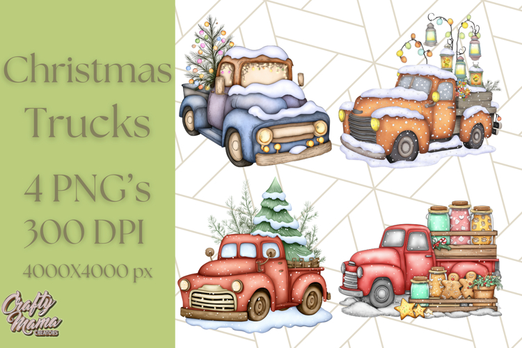 Vintage Truck Clipart Image 19