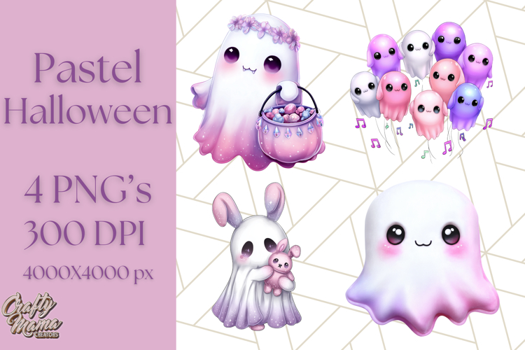 Pastel Halloween Clipart Cute PNG Graphics, Halloween Png