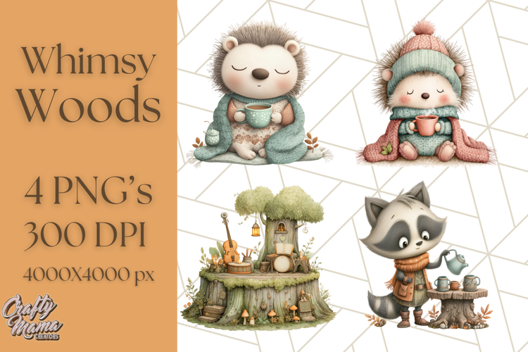 Whimsy Woods Harvest Festival Clipart PNG Files