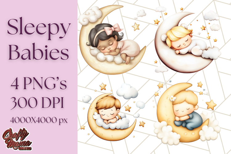 Cute Moon Clipart Image 22