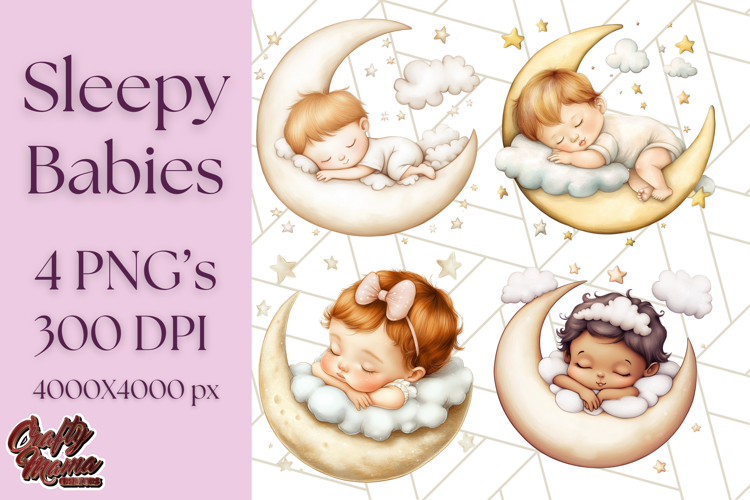Cute Moon Clipart Image 19