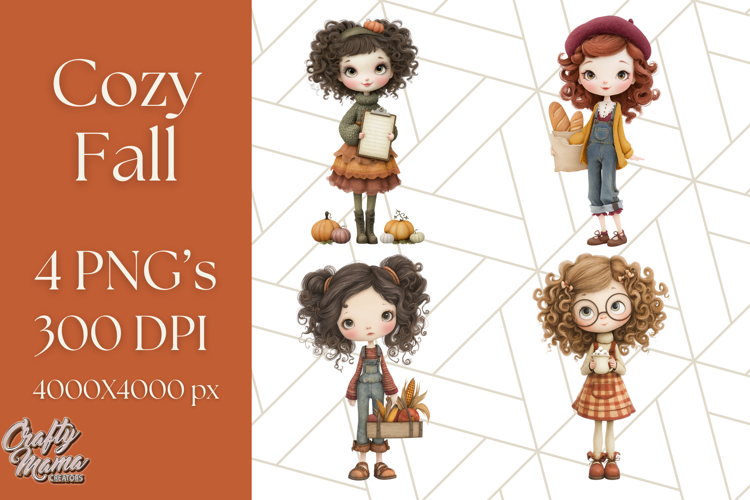 Cozy Fall Clipart PNG Autumn Cozy Elements