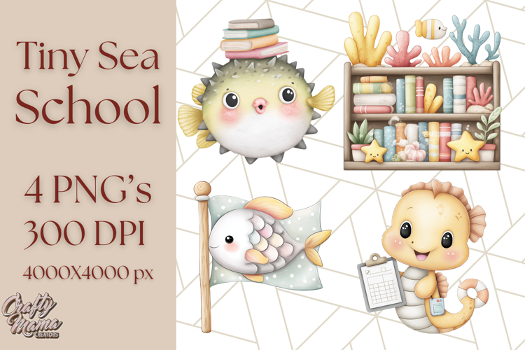 Sea Animal Clipart for Kids PNG, Ocean Animals Clip Art Png