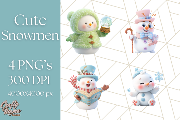 Cute Snowman Clipart Image 2