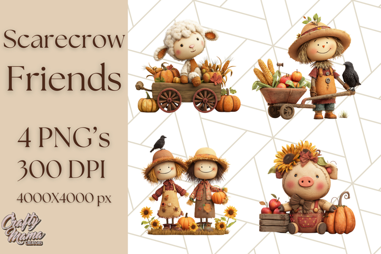 Cute Scarecrow Clipart Image 19
