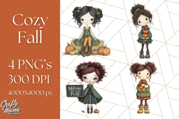 Cozy Fall Clipart PNG Autumn Cozy Elements