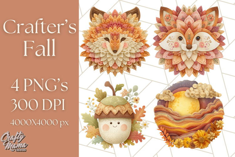 Cozy Fall Clipart PNG Autumn Cozy Elements