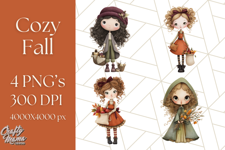 Cozy Fall Clipart PNG Autumn Cozy Elements
