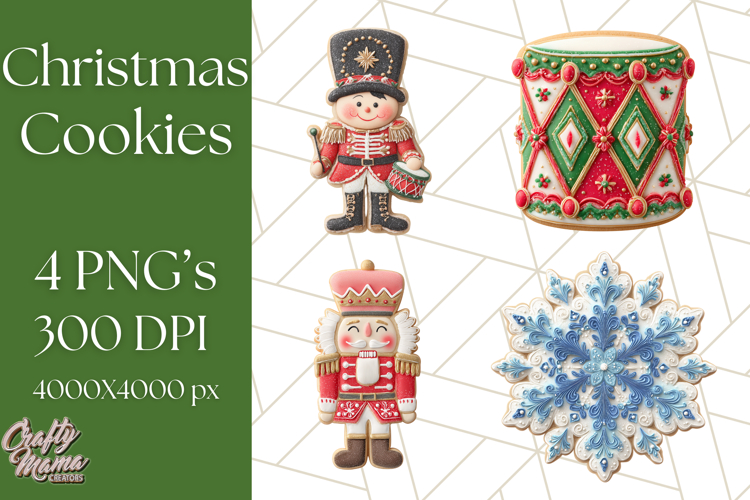 Christmas Cookies Clipart PNG Festive Treats