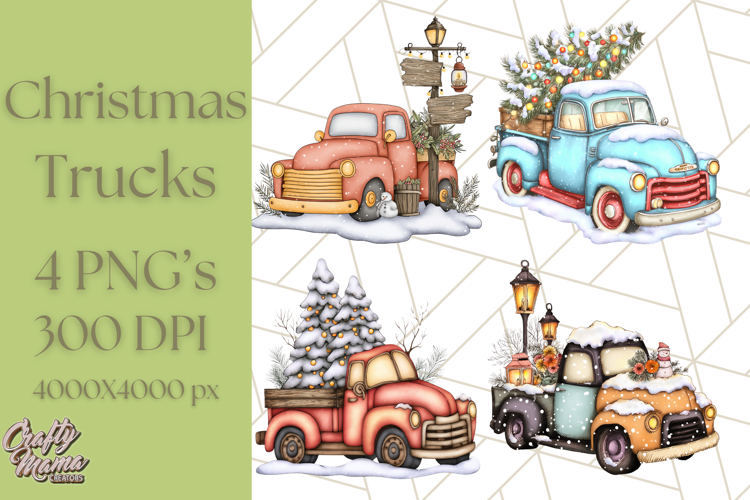 Vintage Truck Clipart Image 16
