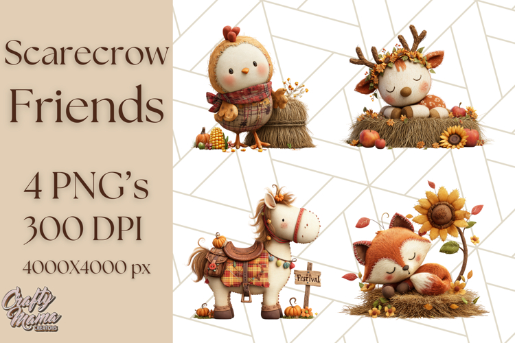 Cute Scarecrow Clipart Image 17