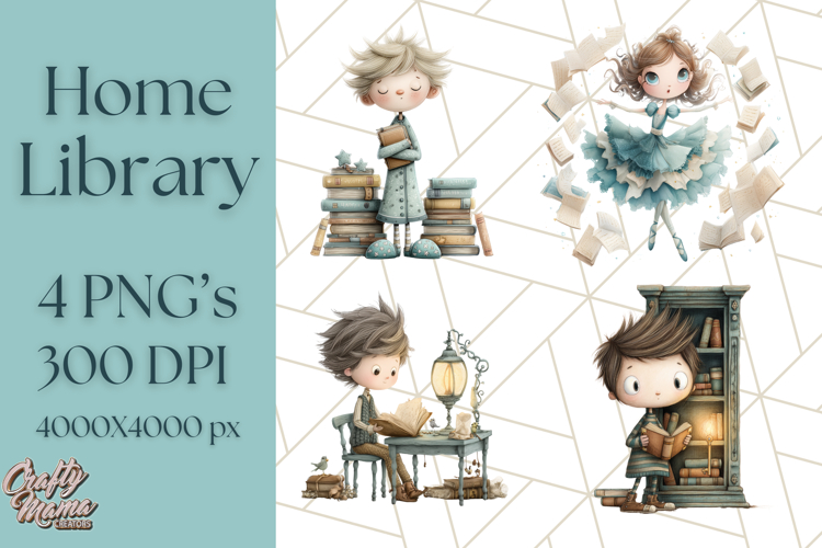 Kids Reading Clipart Image 11
