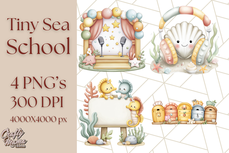 Sea Animal Clipart for Kids PNG, Ocean Animals Clip Art Png