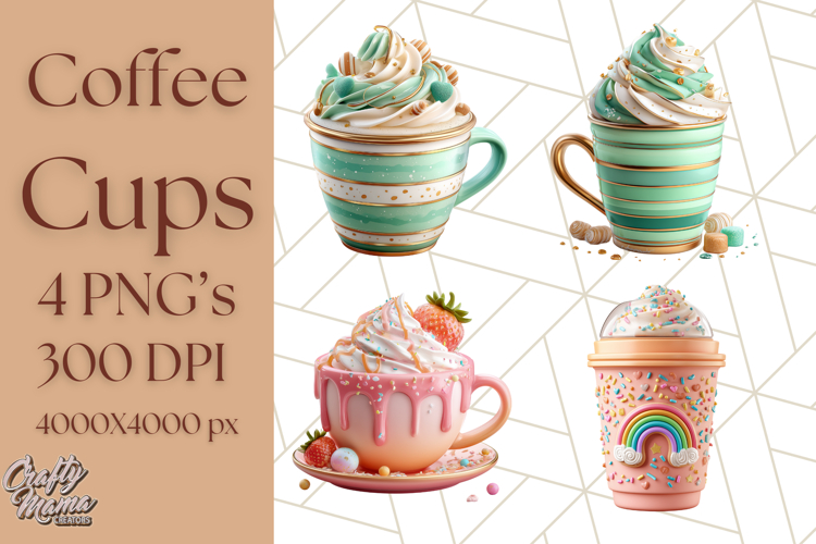 Cute Coffee Cup Clipart Image 19