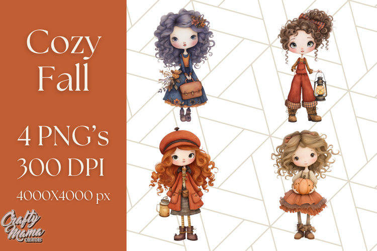 Cozy Fall Clipart PNG Autumn Cozy Elements