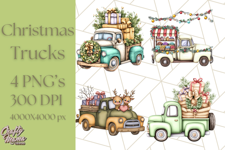 Vintage Truck Clipart Image 14